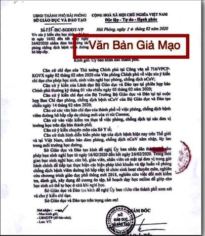 Hải Phòng bác thông tin cho học sinh nghỉ học đến hết ngày 26/2/2020 ảnh 1