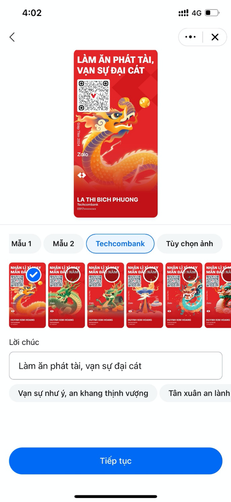 Tăng tốc độ chuyển tiền trên ứng dụng Techcombank Mobile nhờ liên kết thanh toán trên Zalo ảnh 1