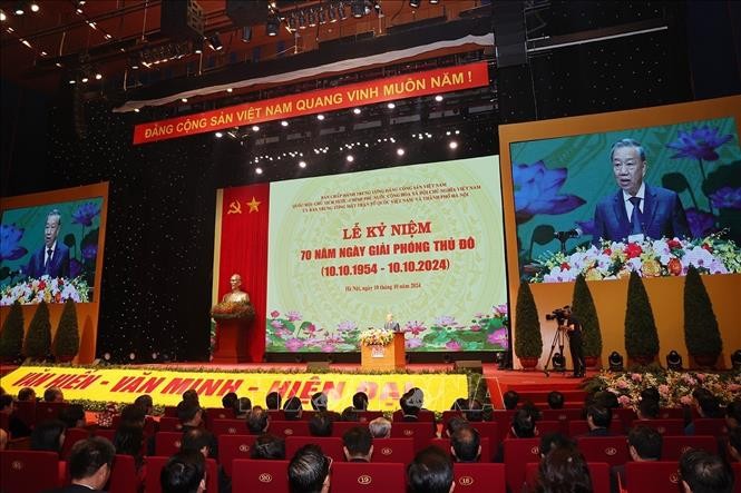 Tổ chức trọng thể Lễ kỷ niệm 70 năm Ngày Giải phóng Thủ đô (10/10/1954 - 10/10/2024) ảnh 3