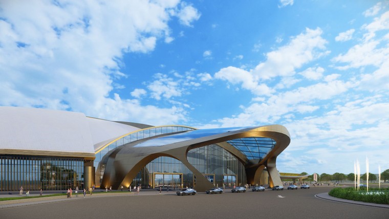 Cận cảnh Trung tâm Hội chợ Triển lãm Quốc gia sẽ hoàn thành vào tháng 7/2025 ảnh 4