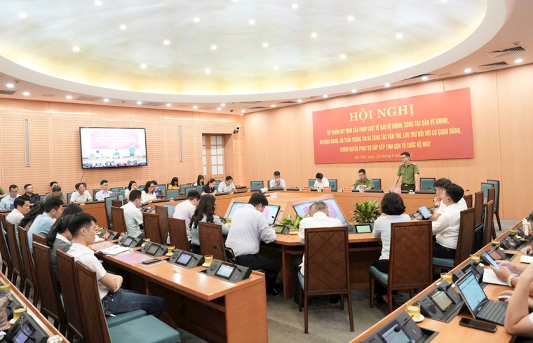 Hà Nội: Tập huấn về công tác bảo mật phục vụ sắp xếp tổ chức bộ máy ảnh 1