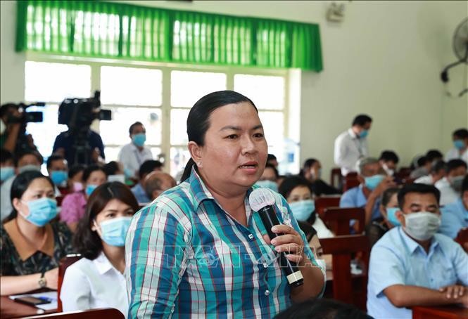 Chủ tịch nước tiếp xúc cử tri tại huyện Củ Chi và Hóc Môn, TP Hồ Chí Minh ảnh 5