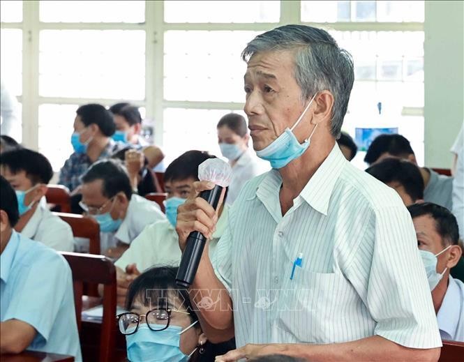 Chủ tịch nước tiếp xúc cử tri tại huyện Củ Chi và Hóc Môn, TP Hồ Chí Minh ảnh 4