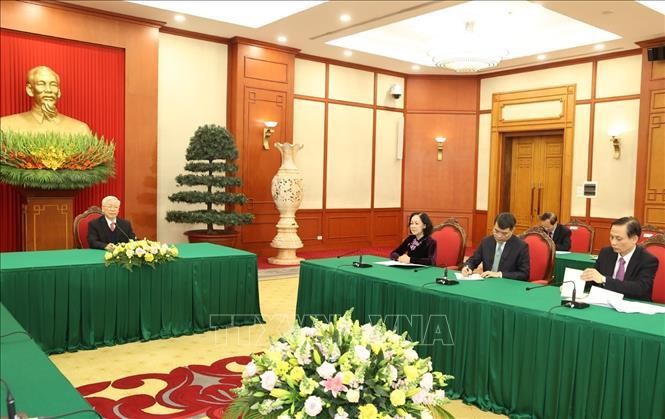 Tổng Bí thư, Chủ tịch nước Nguyễn Phú Trọng điện đàm cùng Thủ tướng Nhật Bản ảnh 4