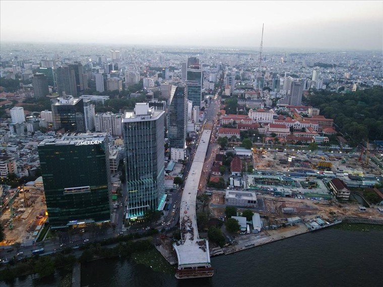 TP.HCM: Thi công trở lại cầu Thủ Thiêm 2 trước ngày 15/4 ảnh 2