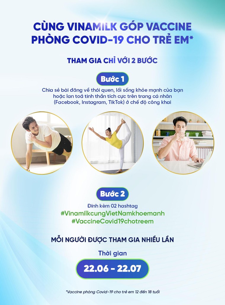 Vinamilk kêu gọi cộng đồng lan toả lối sống khoẻ, với mục tiêu đóng góp vaccine cho trẻ em ảnh 2
