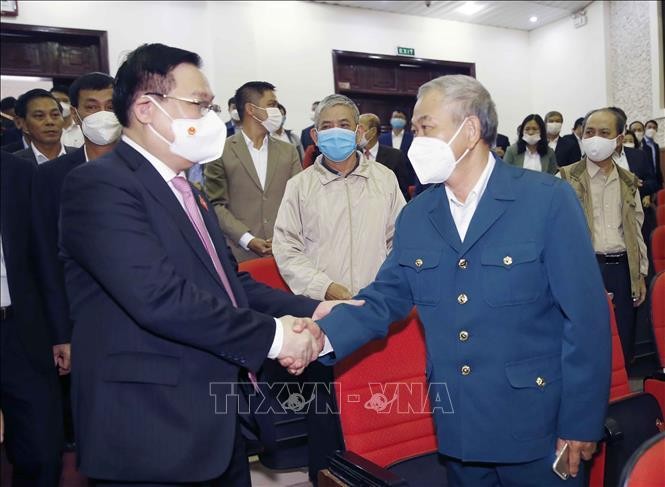 Chủ tịch Quốc hội Vương Đình Huệ tiếp xúc cử tri Hải Phòng ảnh 2