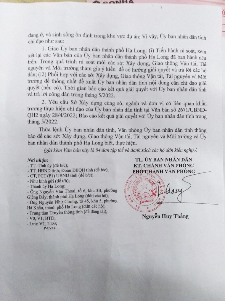 Tỉnh Quảng Ninh yêu cầu TP Hạ Long khẩn trương báo cáo về đề xuất quy hoạch trái lòng dân ảnh 3