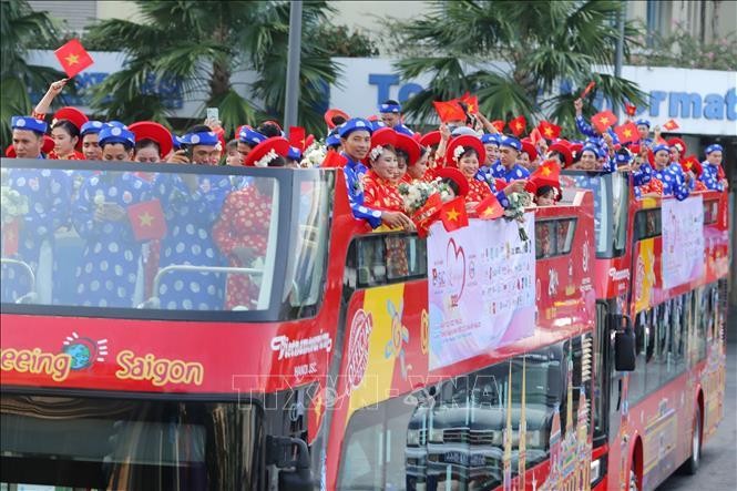 Tổ chức lễ cưới tập thể cho 100 cặp đôi công nhân, tình nguyện viên nhân dịp Quốc khánh ảnh 2