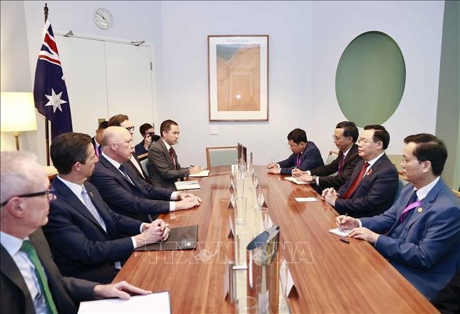 Chủ tịch Quốc hội tiếp Bộ trưởng Giáo dục và lãnh đạo đảng đối lập Australia ảnh 2