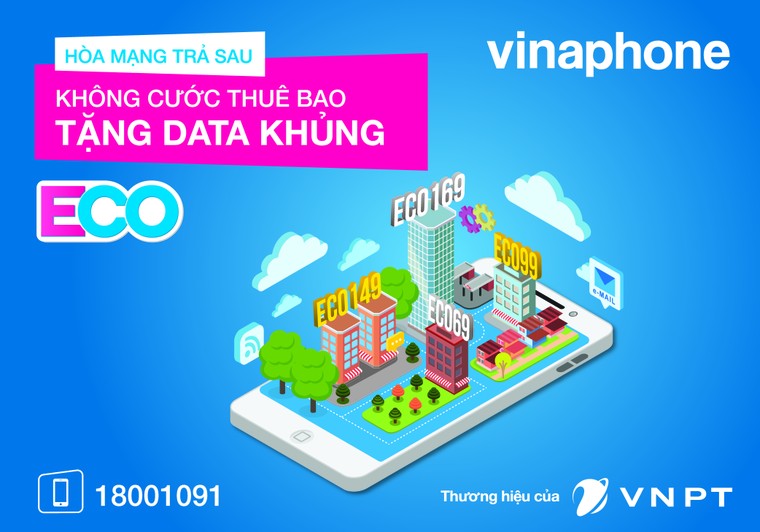 Miễn cước thuê bao tháng cho VinaPhone trả sau ảnh 1