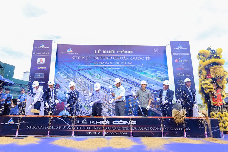 Đất Xanh Miền Trung khởi công xây dựng Shophouse 5 sao La Maison Premium ảnh 1