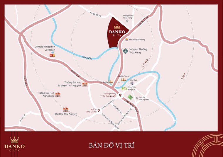 Danko City Thái Nguyên – Vượng khí dồi dào từ vị trí ‘tam cận đắc lộc’ ảnh 2