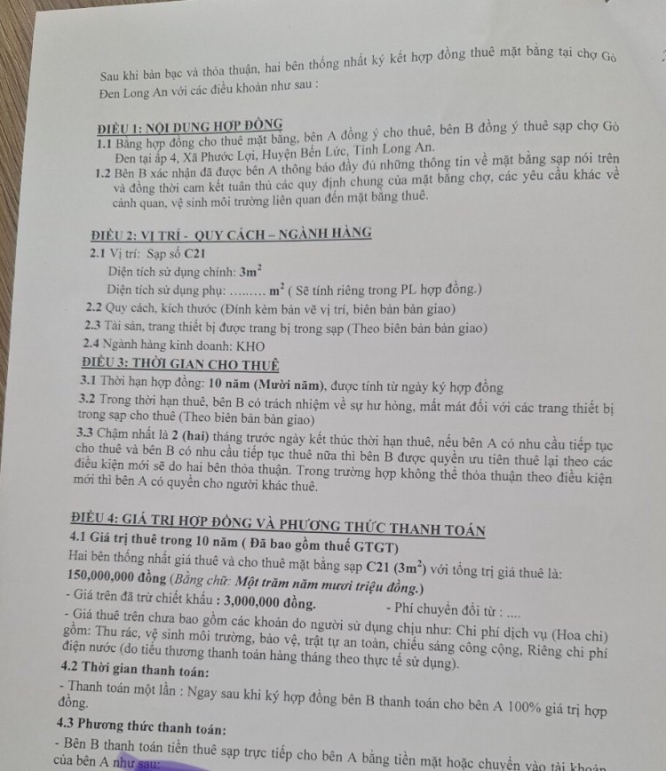 Long An: Tiểu thương chợ Gò Đen có bị tính giá thuê sạp ‘trên trời’? ảnh 2