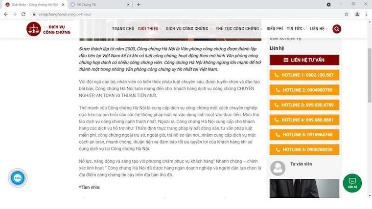 Mạo danh Văn phòng công chứng Hà Nội để hút khách hàng? ảnh 3