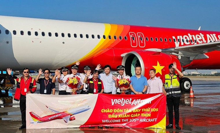 Vietjet đón chào tàu bay thứ 105 ảnh 1