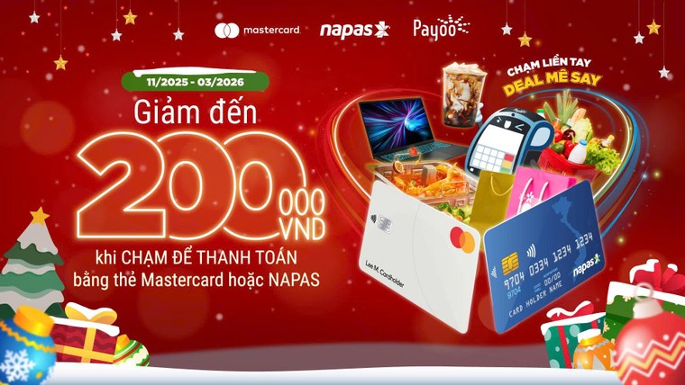 Napas, Mastercard và Payoo triển khai chiến dịch khuyến mại toàn quốc, đẩy mạnh thanh toán không tiếp xúc ảnh 1