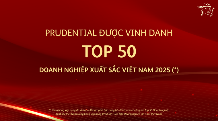 Prudential Việt Nam được vinh danh Top 100 Doanh nghiệp Phát triển Bền vững và Top 50 Doanh nghiệp Xuất sắc Việt Nam 2025 ảnh 2