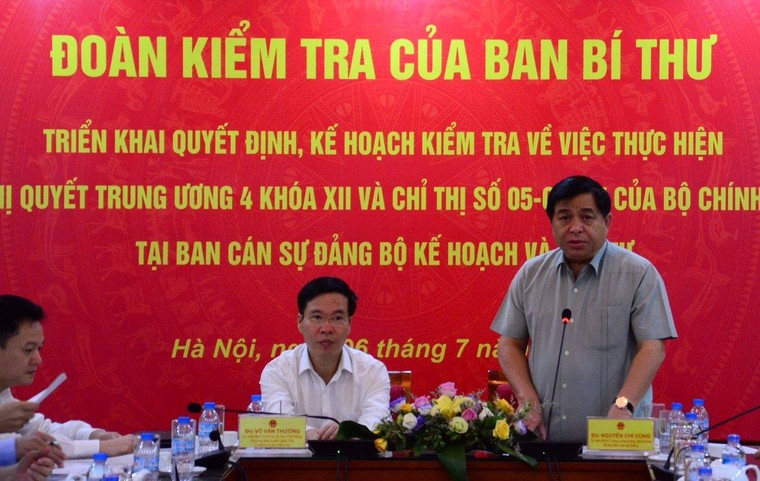 UV BCT Võ Văn Thưởng làm việc cùng Bộ Kế hoạch và Đầu tư ảnh 1