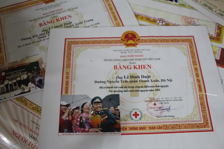 Người cựu chiến binh 20 năm vận động hiến máu ảnh 1