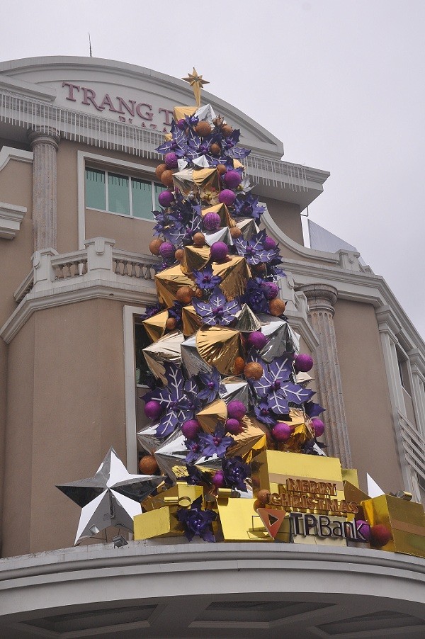 Giáng Sinh cận kề, Hà Nội bừng sáng với nhiều cây thông rực rỡ ảnh 2