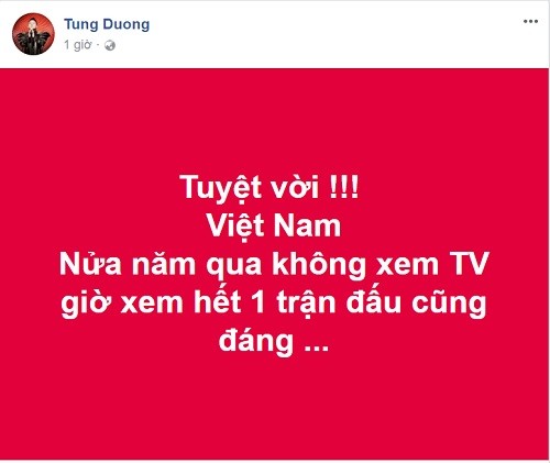 Công Vinh - Thủy Tiên và hàng loạt sao 'bùng nổ' cảm xúc sau chiến thắng của U23 Việt Nam ảnh 6