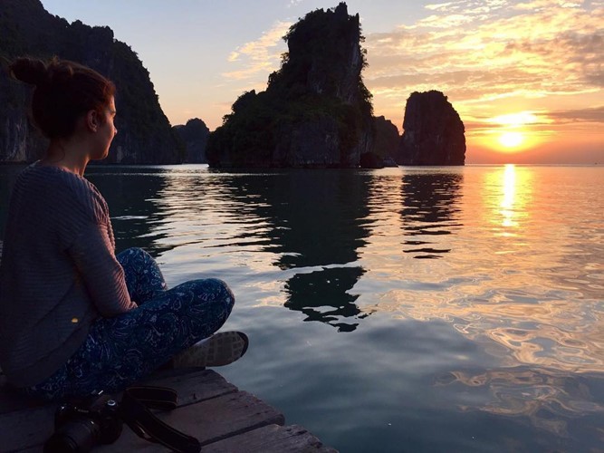 Giới trẻ miền Bắc ‘đứng ngồi không yên’ với cảnh đẹp Đảo Nam Cát ảnh 3