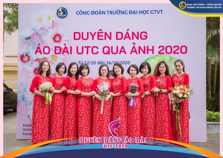 Áo dài duyên dáng bước vào trường Đại học Giao thông vận tải ảnh 9
