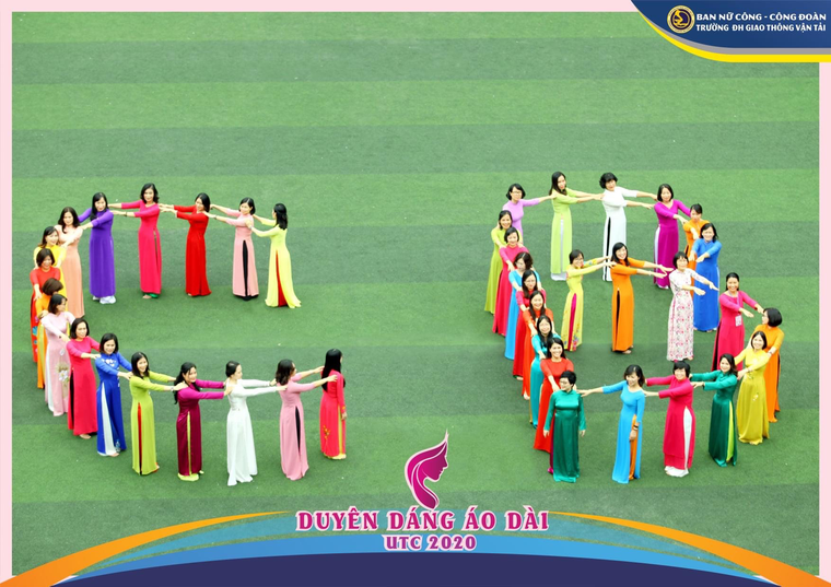 Áo dài duyên dáng bước vào trường Đại học Giao thông vận tải ảnh 7