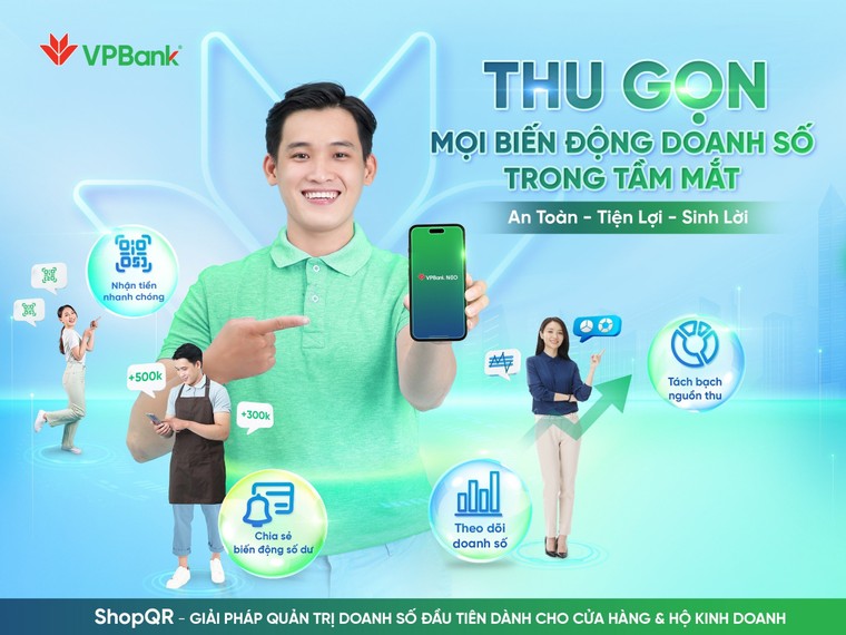 VPBank ra mắt giải pháp quản trị doanh số ShopQR trên nền tảng VPBank NEO ảnh 1