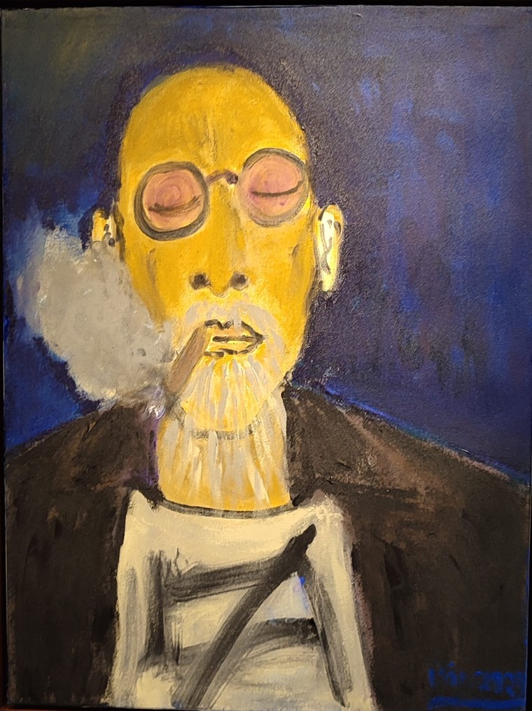 Nữ sĩ Giáng Vân: Tuổi 60 rực rỡ như áng mây chiều cùng hội họa ảnh 5