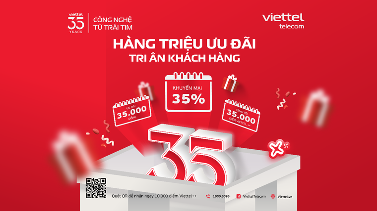 Viettel tung loạt ưu đãi viễn thông nhân dịp kỷ niệm 35 năm thành lập ảnh 2