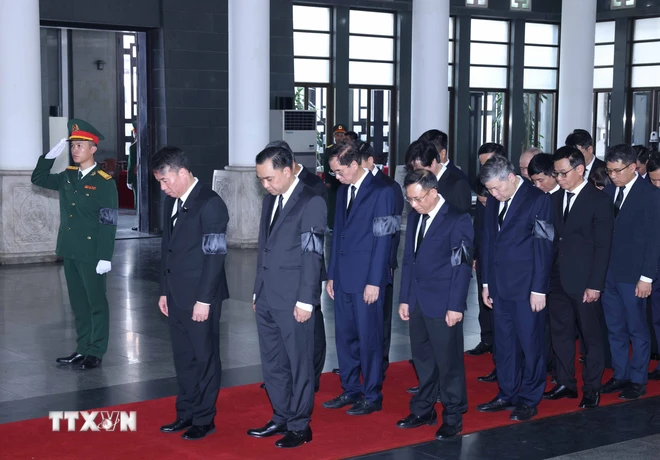 TRỰC TIẾP: Lễ truy điệu và an táng Tổng Bí thư Nguyễn Phú Trọng ảnh 62