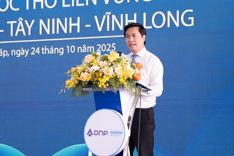 Khởi công dự án Nhà máy nước thô liên vùng đầu tiên trên cả nước, giải pháp căn cơ bền vững về nước ngọt cho các tỉnh Đồng Tháp - Tây Ninh - Vĩnh Long ảnh 1