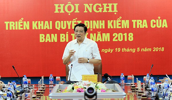 Hội nghị triển khai quyết định kiểm tra của Ban Bí thư năm 2018 ảnh 1
