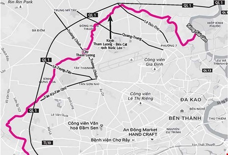 Mở đường ven kênh Tham Lương dài 31 km đi qua 7 quận, huyện ảnh 1