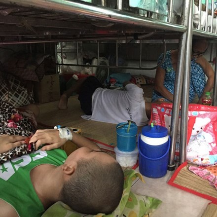 Bệnh nhân vẫn ngủ gầm giường, ăn hành lang ảnh 1