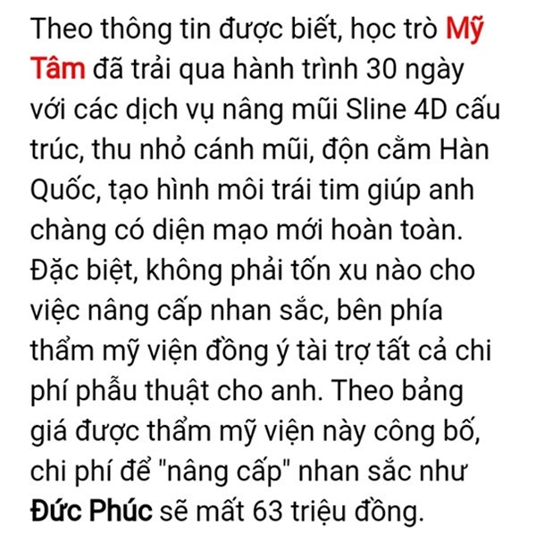 Đức Phúc chi bao nhiều tiền để phẫu thuật thẩm mỹ? ảnh 1