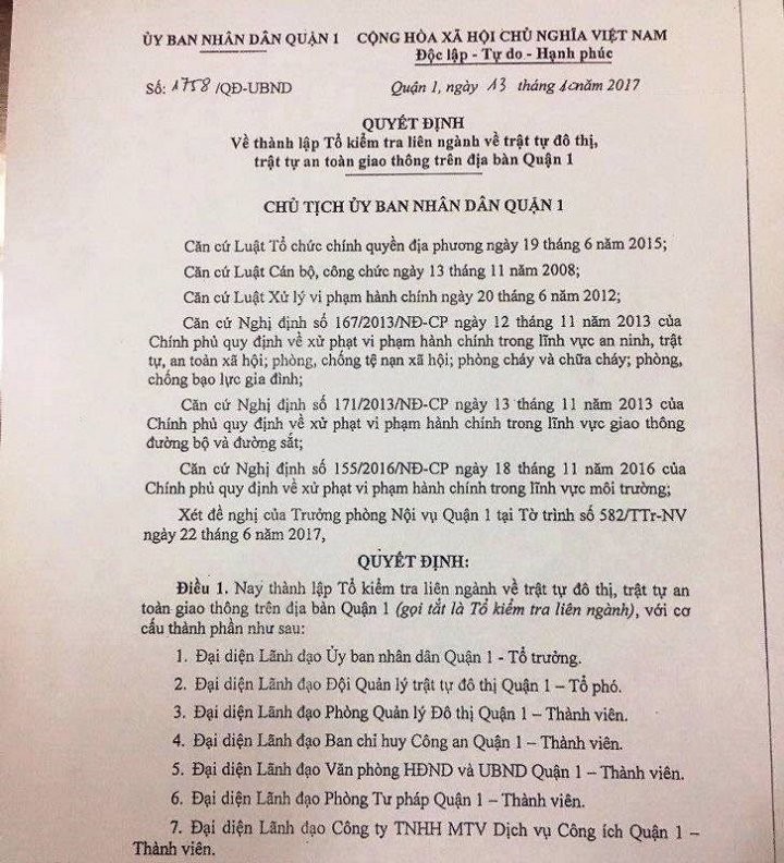 Tại sao Quận 1 ban hành văn bản 'trói chân' ông Đoàn Ngọc Hải? ảnh 1
