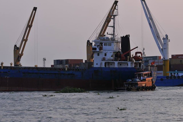 Đồng Nai: Người dân hoảng hồn khi thấy tàu thủy “trôi tự do” đâm vào thành cầu Đồng Nai ảnh 1