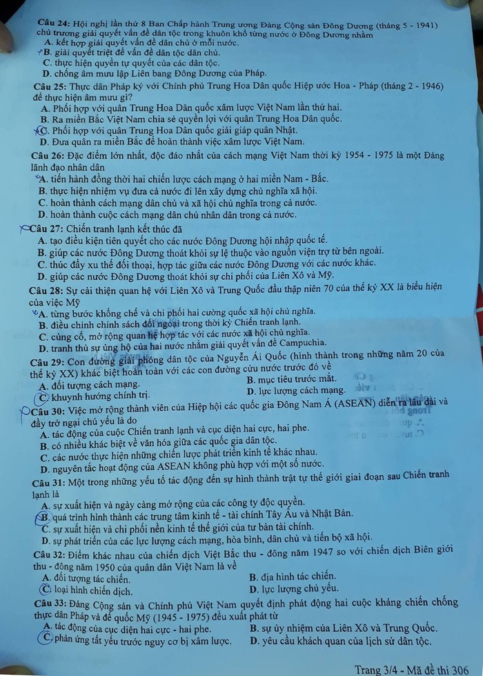 Đề thi Lịch sử THPT quốc gia 2018: Dễ dàng đạt điểm 8, 9 ảnh 3