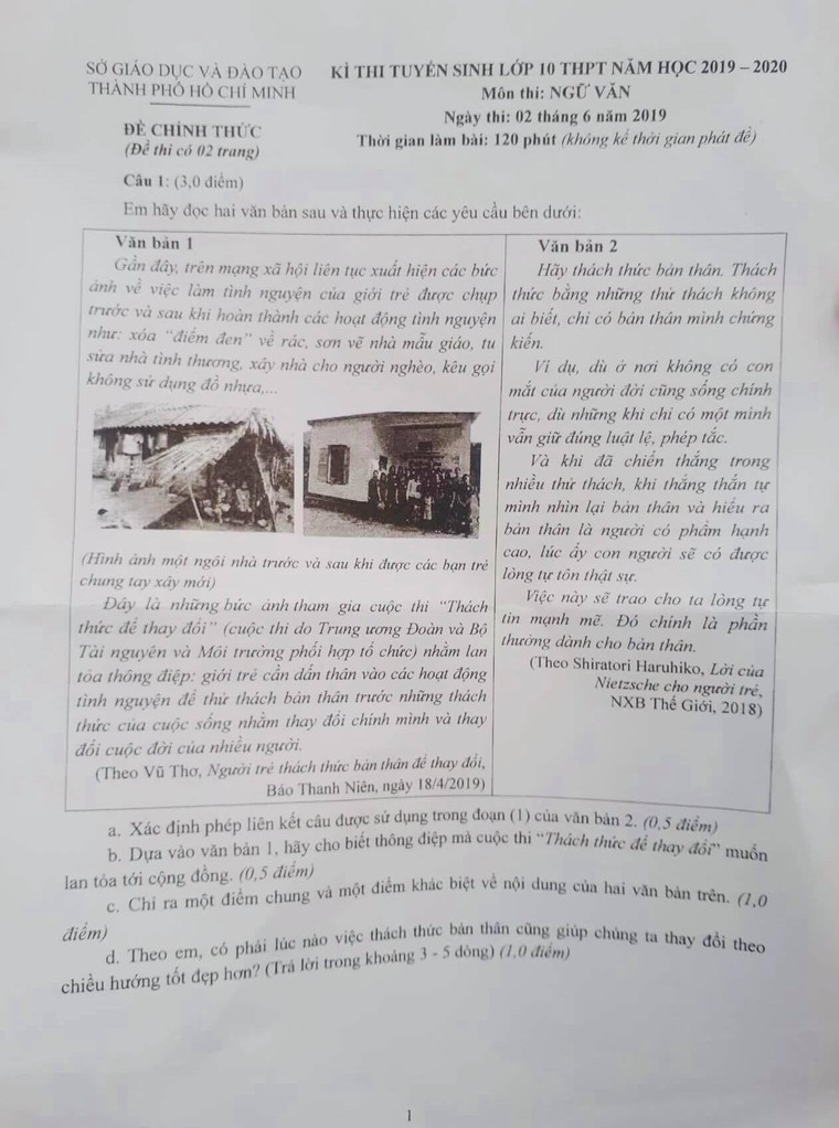 Học sinh Hà Nội và TP HCM bước vào ngày thi thứ hai kỳ thi tuyển lớp 10 ảnh 2
