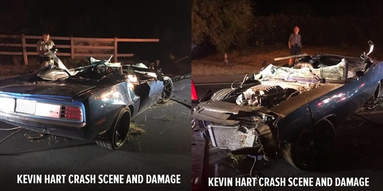 Diễn viên hài Kevin Hart gặp tai nạn ô tô ảnh 1