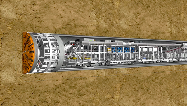 Triển khai 'quái vật' đào hầm cho tuyến đường sắt Nhổn - ga Hà Nội ảnh 1
