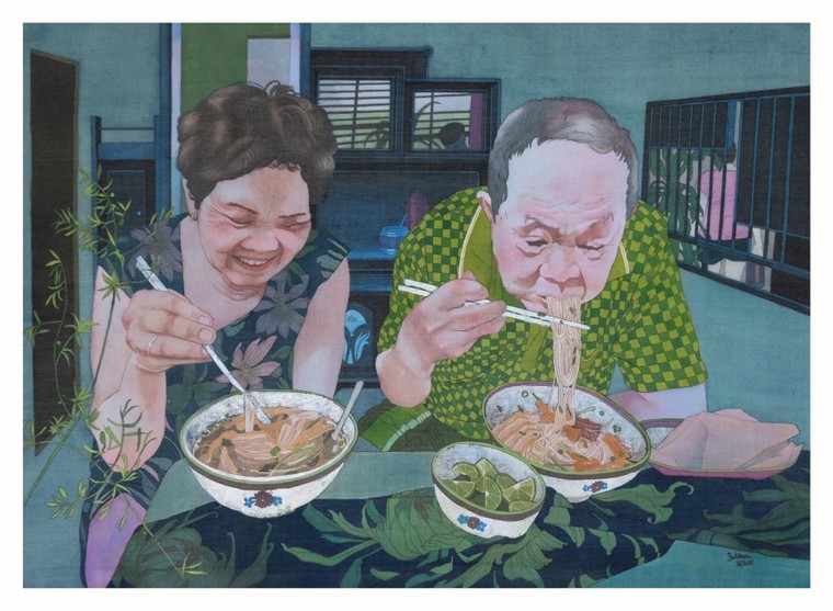 Cuộc thi vẽ 'Hà Nội là...': Cảm nhận đa sắc về một thành phố sáng tạo ảnh 4