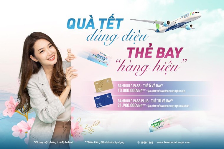 Mua thẻ bay ‘hàng hiệu’, tặng quà Tết đúng điệu cùng Bamboo Airways ảnh 1