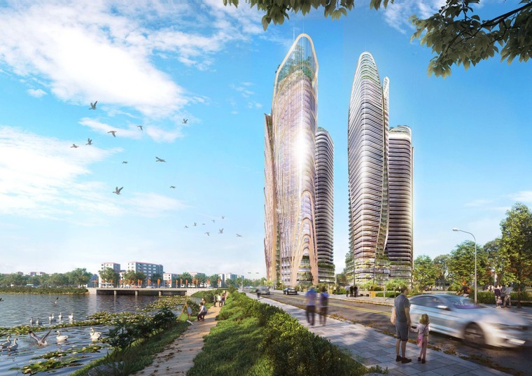 Tòa tháp đôi bên dòng Tam Bạc - Biểu tượng mới khơi ‘dòng chảy’ thịnh vượng ảnh 1