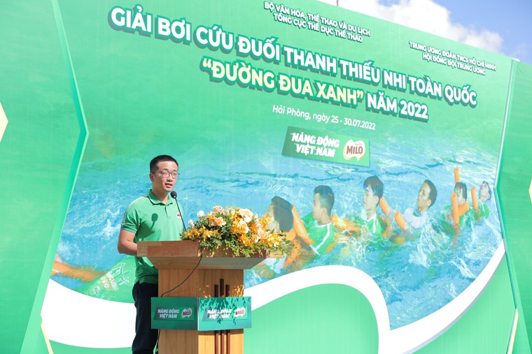 Khai mạc Giải bơi cứu đuối Thanh thiếu nhi toàn quốc 'Đường đua xanh' ảnh 2