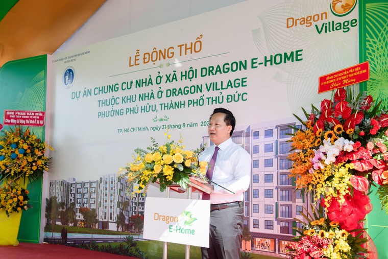 Động thổ Dự án Chung cư Nhà ở xã hội Dragon E-Home Thành phố Thủ Đức ảnh 1