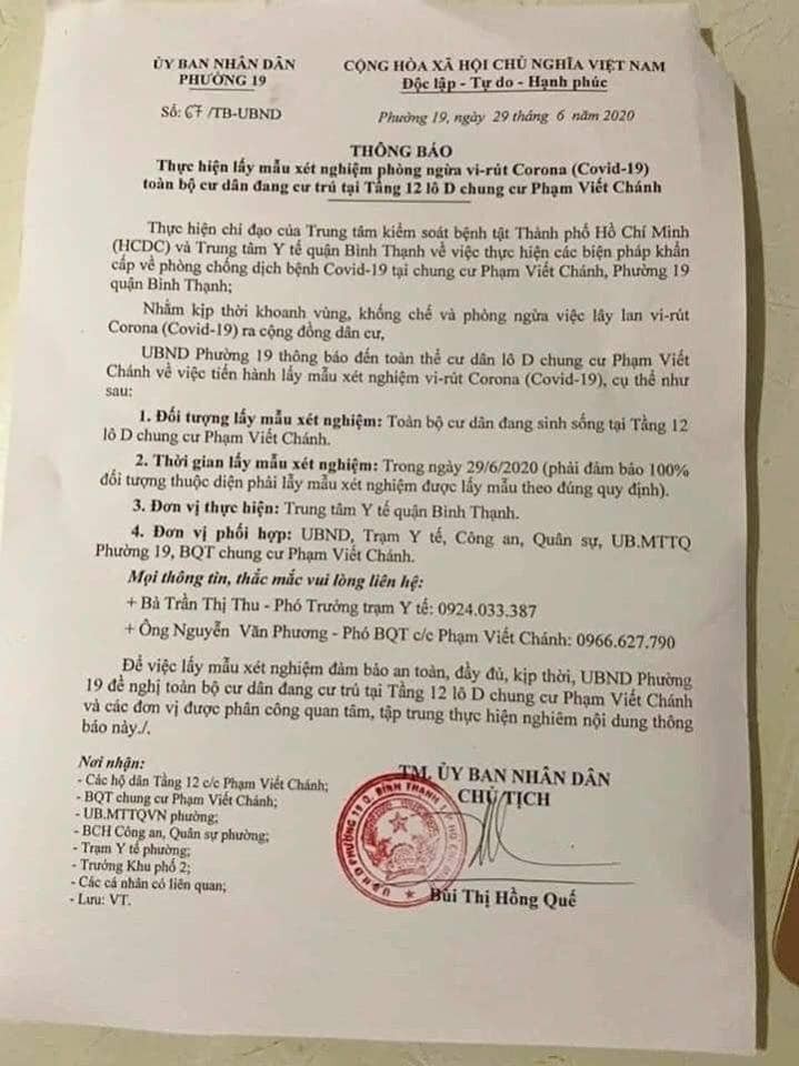 Thông tin về BN 326 tái dương tính với Covid-19 ảnh 1